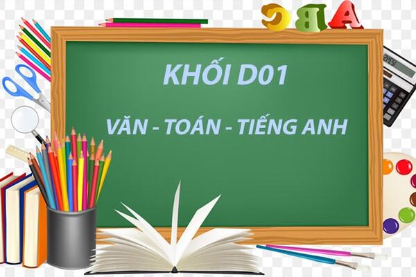 khối D01 gồm những môn nào